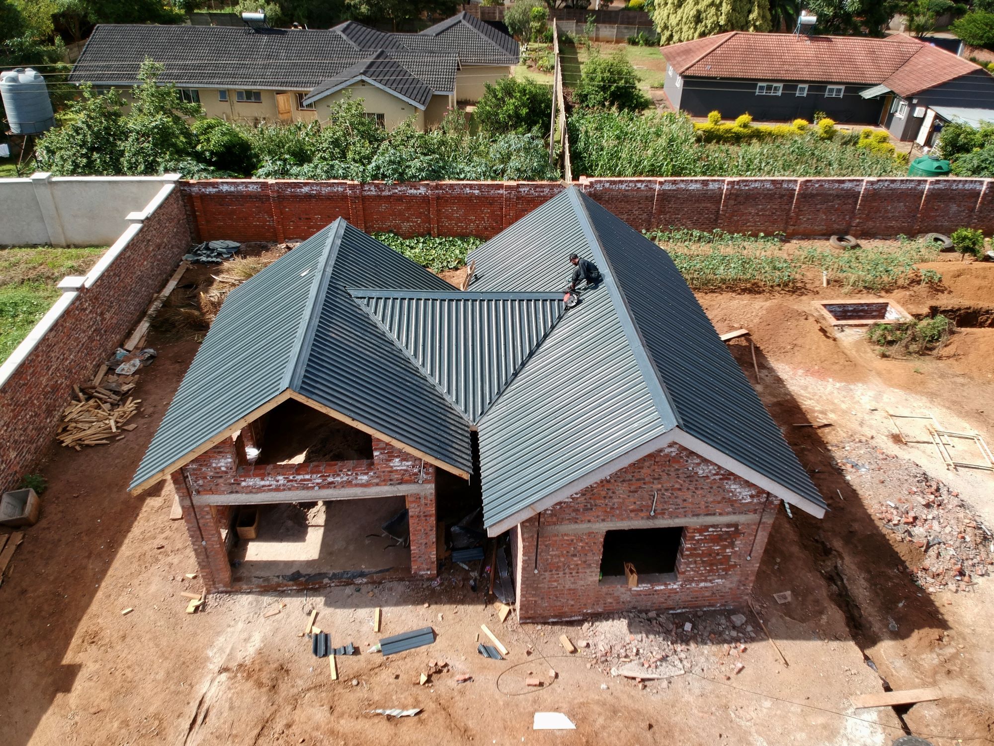 Modern residential home construction